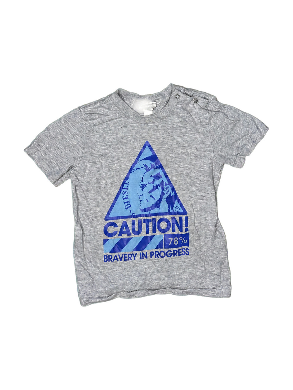 Diesel Unisex Kids' Grey Graphic T-Shirt Size Unknown